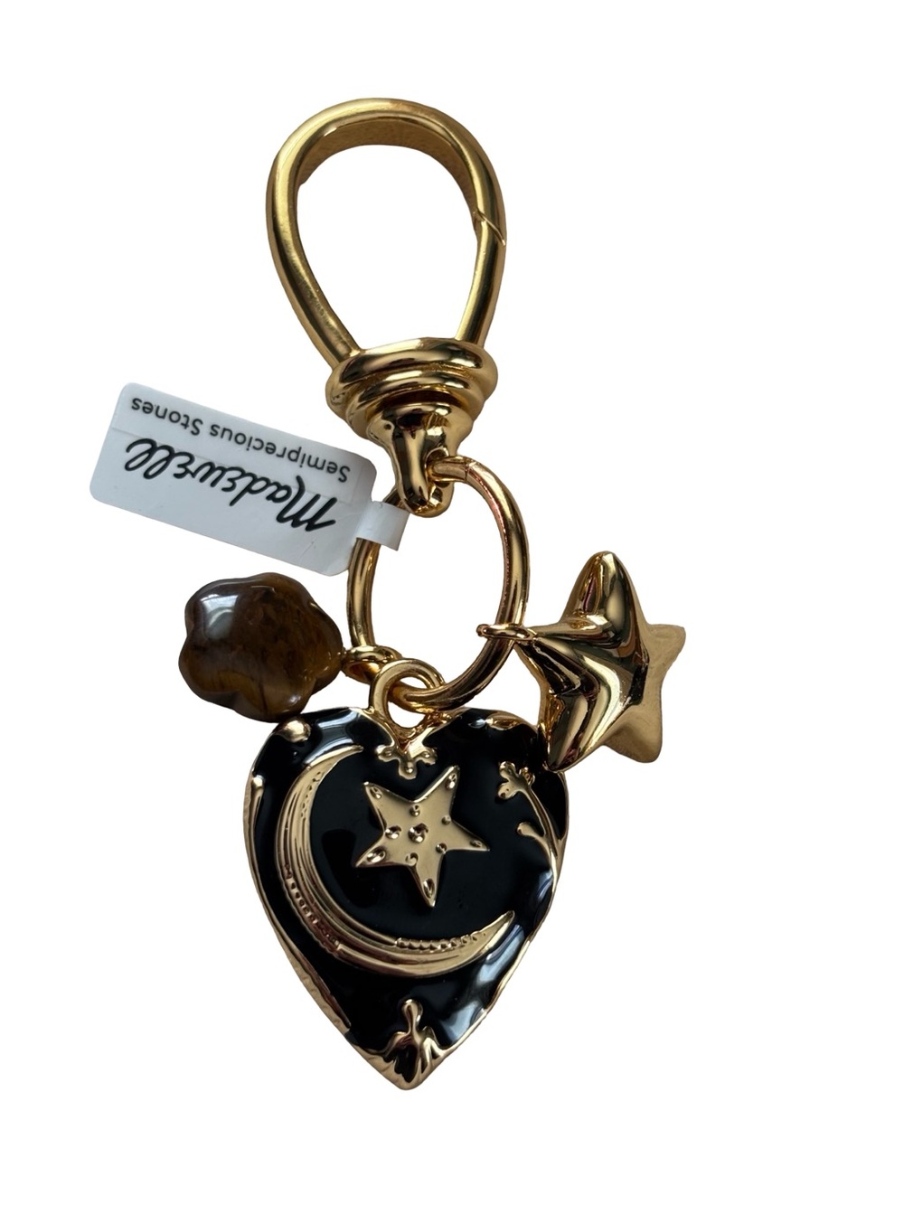 Madewell Celestial heart bag charm